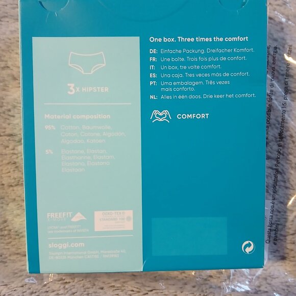 Sloggi Women's Hipster 24/7 Weekend Panties 3 Pack NIB  UK SZ S - Picture 4 of 7